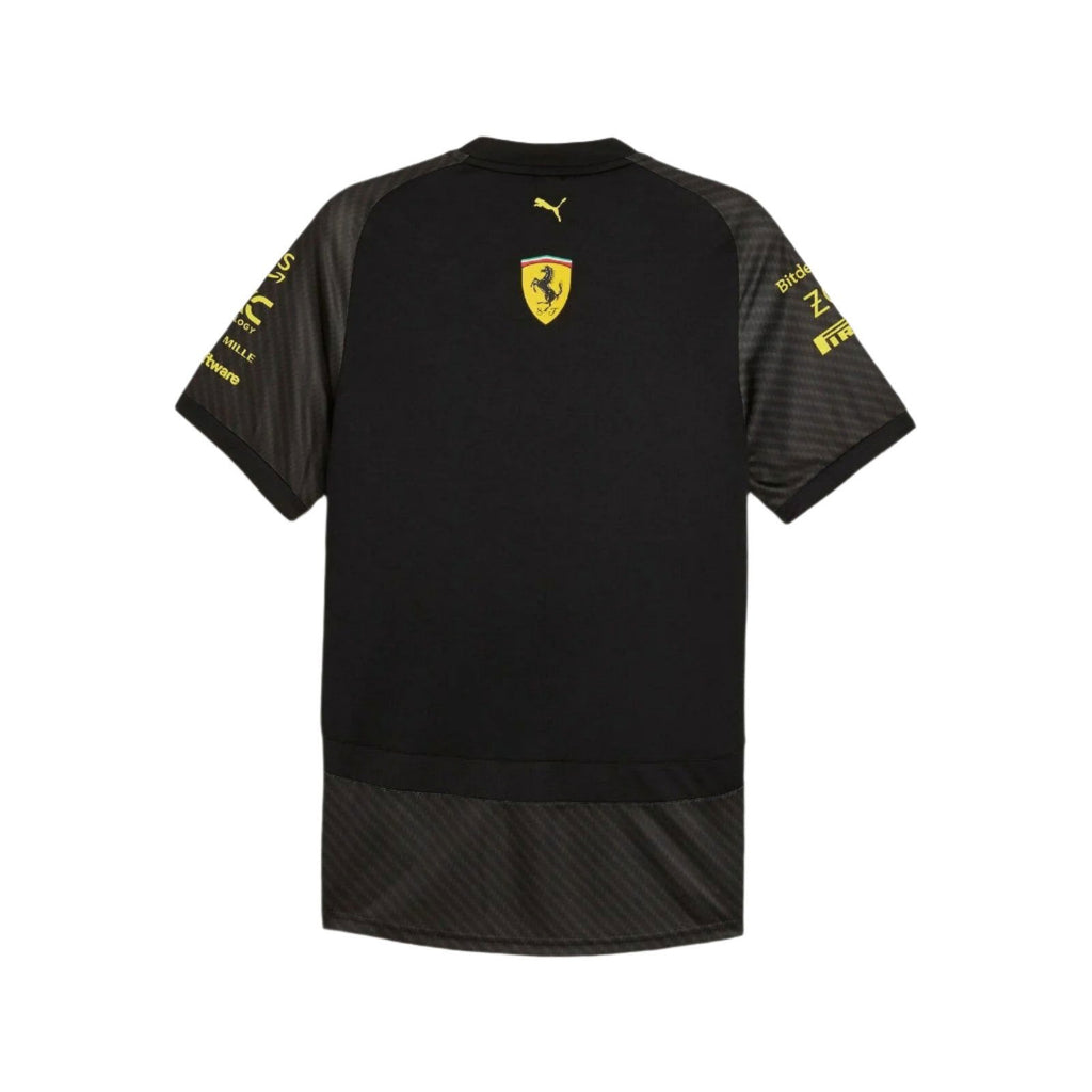 2024 Scuderia Ferrari Monza GP Team Shirt | Black Official Merchandise - Speedxcrafts