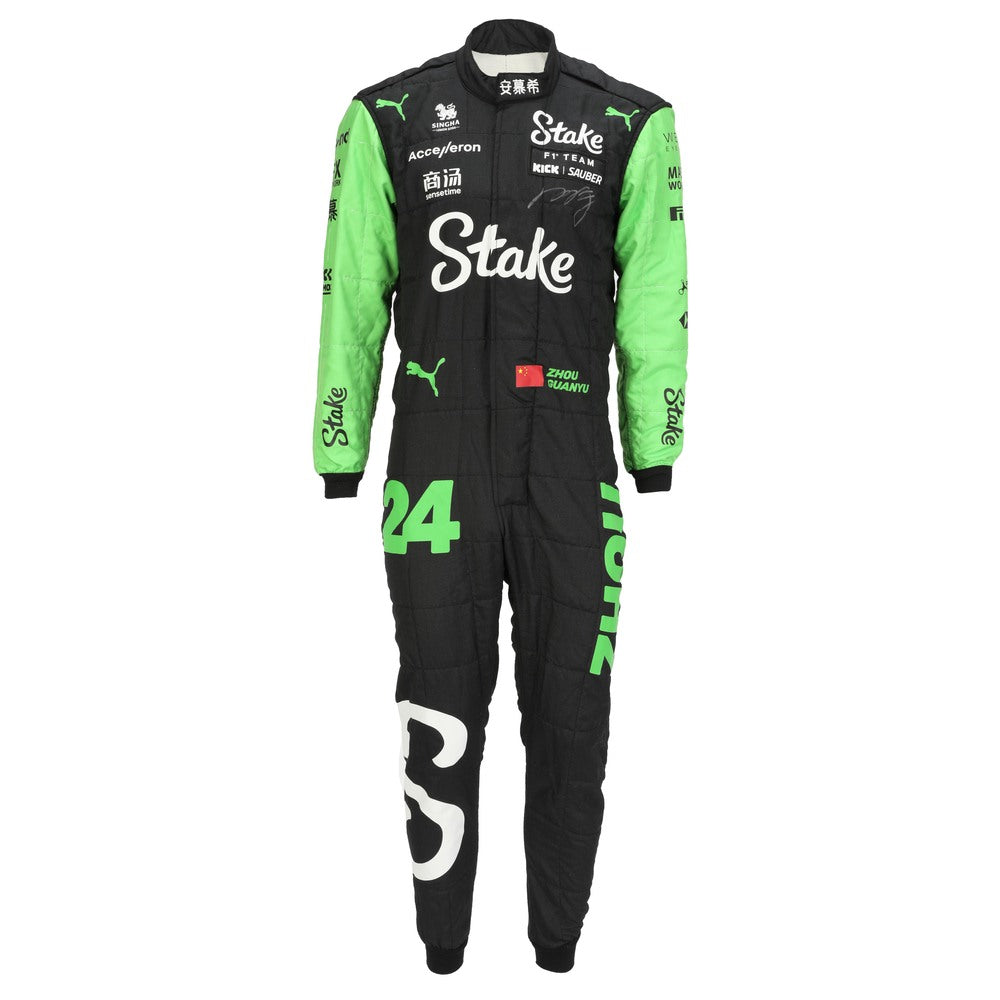 2024 Zhou Guanyu Replica Race Suit | Sauber F1 Team Stake – Speedx Crafts