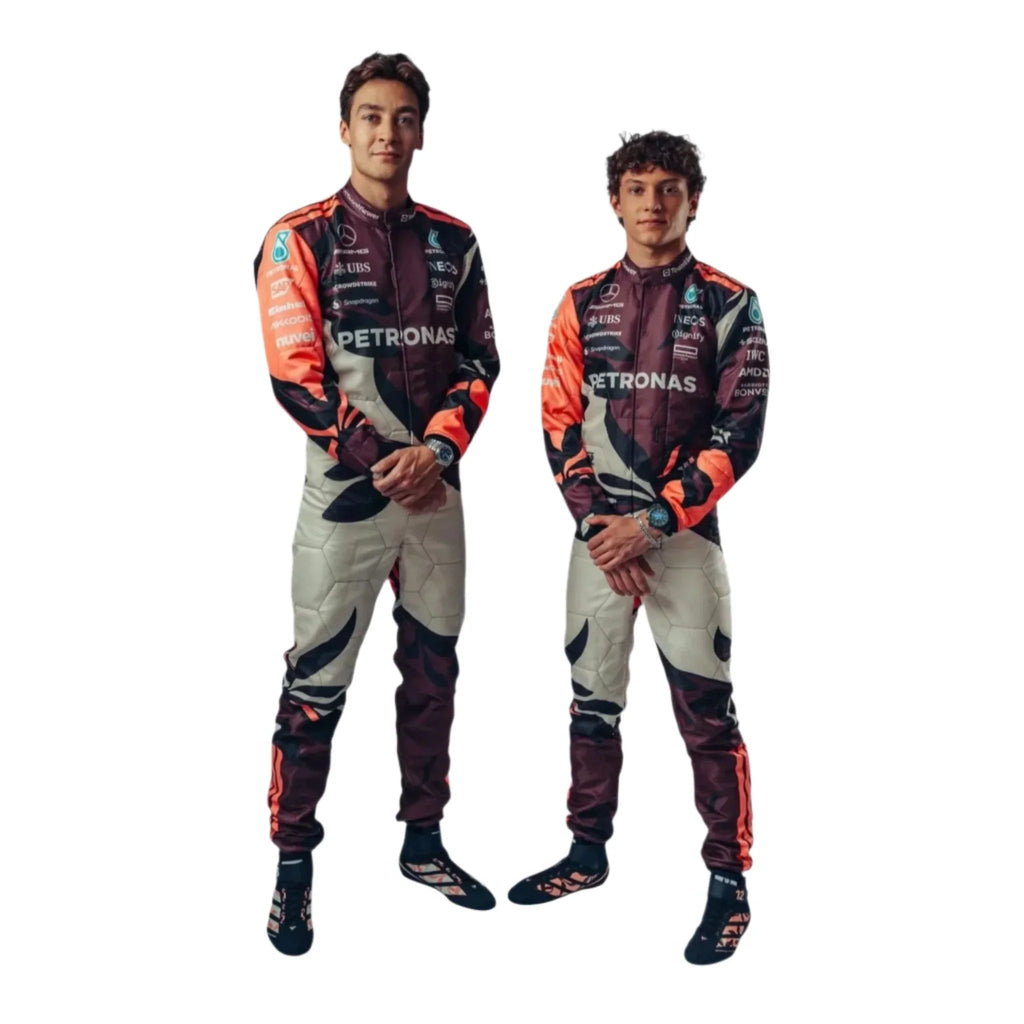 2025 Mercedes F1 Team Miami GP Go-Kart Racing Suit Speedx Racegear