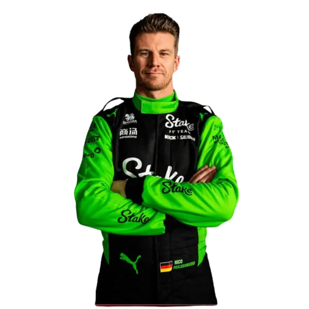 2025 Nico Hulkenberg Kick Sauber Stake F1 Team Racing Suit