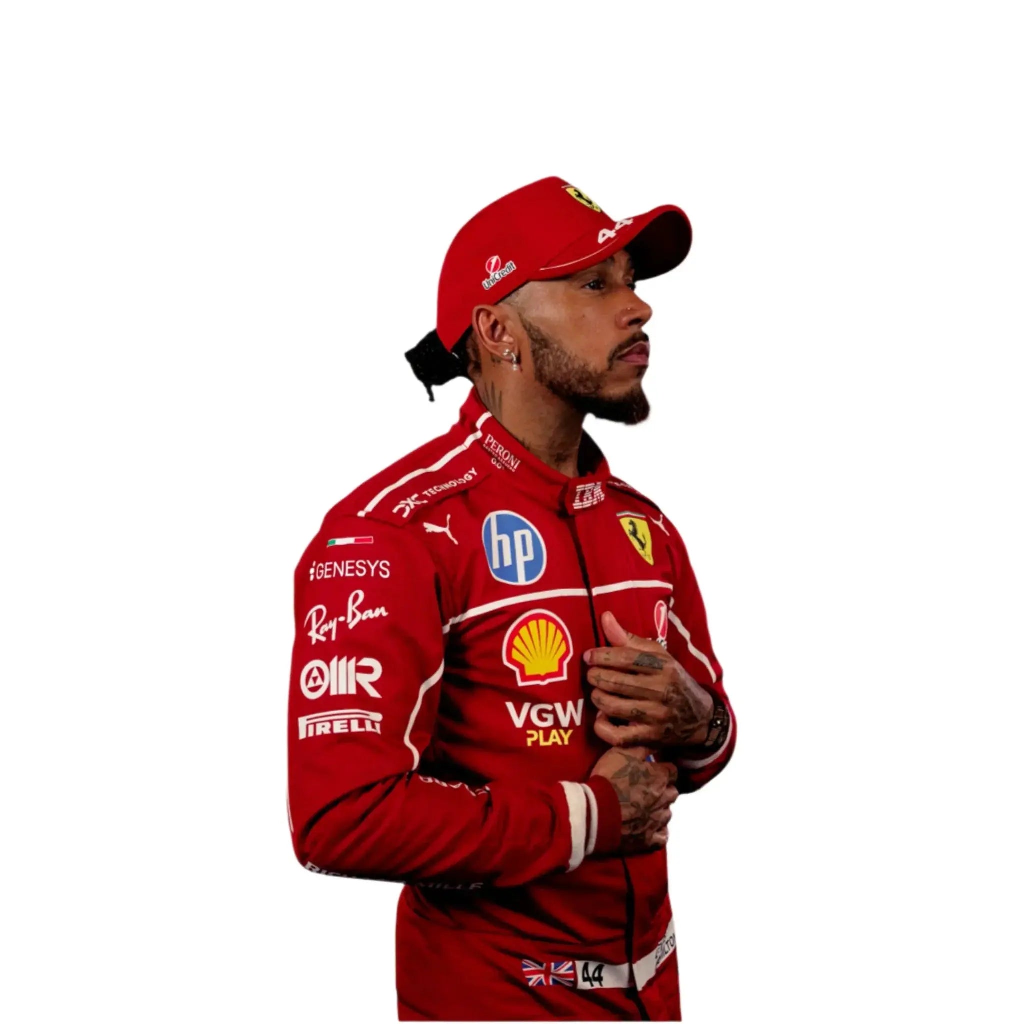 2025 Scuderia Ferrari HP Go-Kart Racing Suit Replica | F1 Team Edition