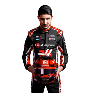 2025EstebanOconMoneyGramHaasF1TeamRaceSuit