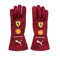 2025 Lewis Hamilton Used and Signed Ferrari Race Gloves Speedxkarting