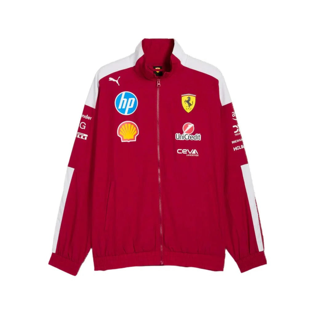 2025 Scuderia Ferrari F1 Team T7 Oversized Jacket - Dark Cherry