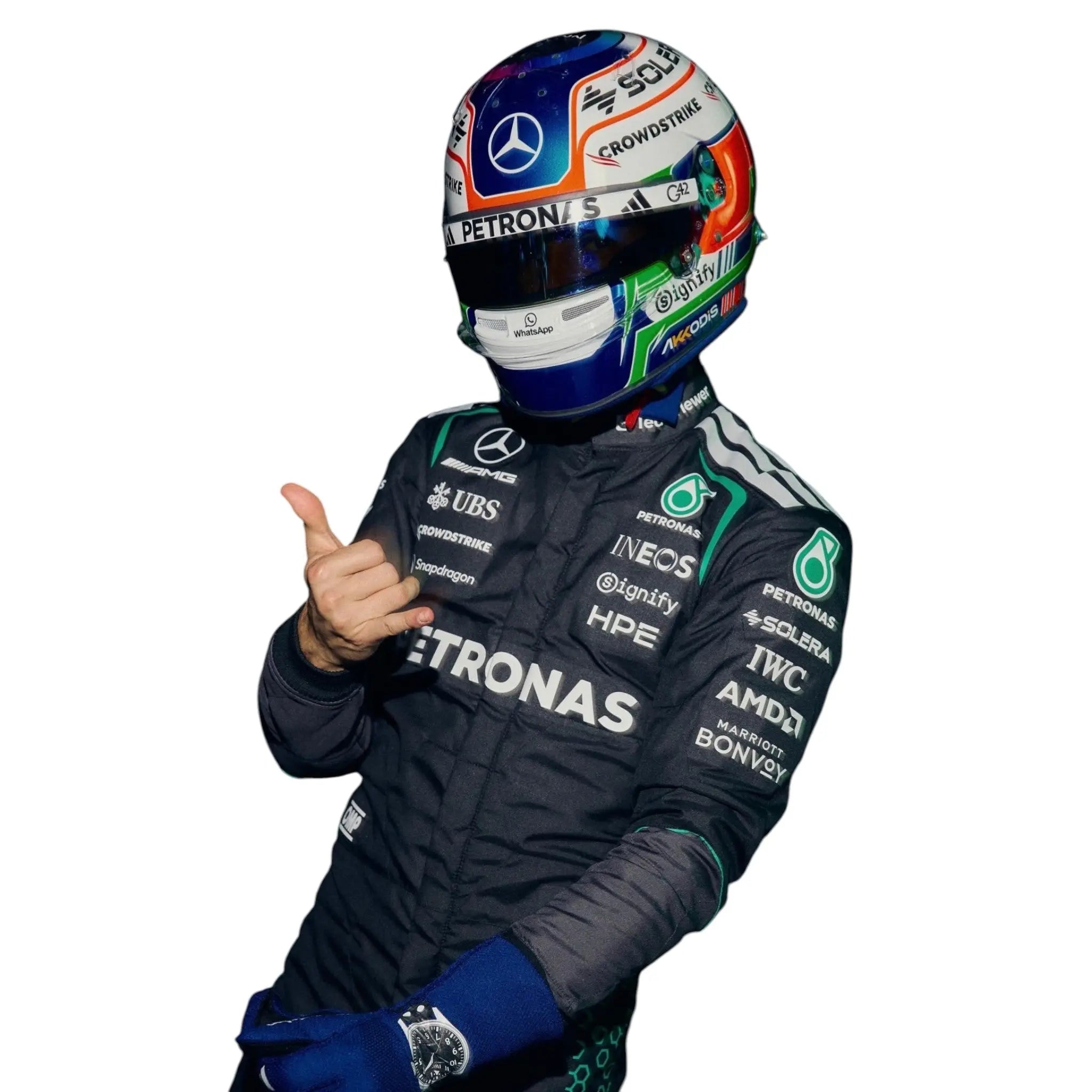 2026 George Russell Mercedes Replica Suit - Speedx Crafts