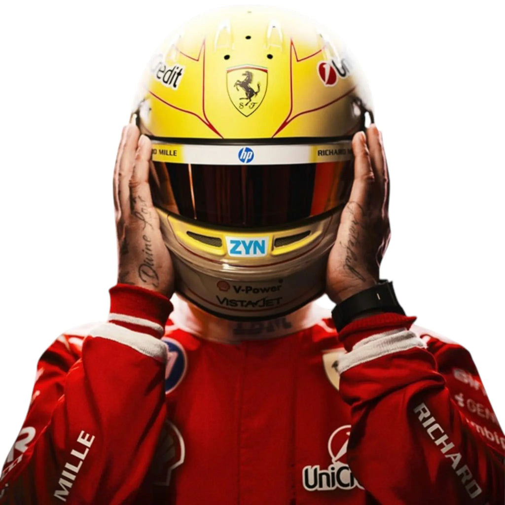 NEW 2026 Scuderia Ferrari HP Lewis hamilton Replica F1 Team Race Suit - Speedx Crafts