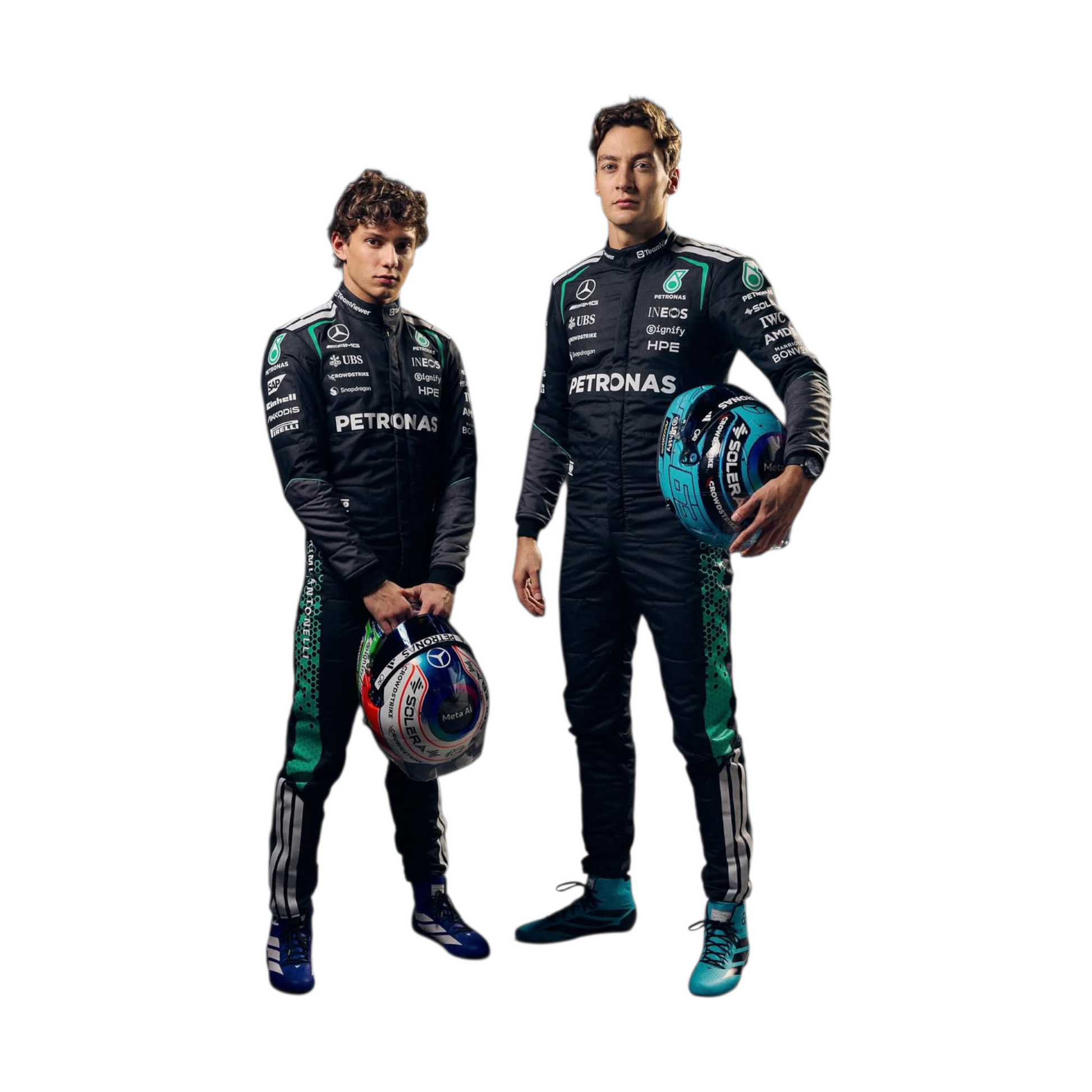2026 Andrea Kimi Antonelli & George Russell Mercedes Replica Suit ...