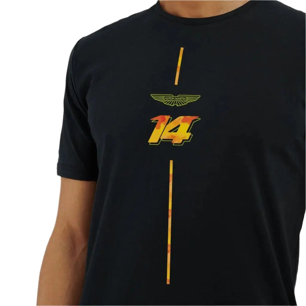AMF1 Fernando Alonso Limited Edition T-Shirt - Black - Speedxcrafts