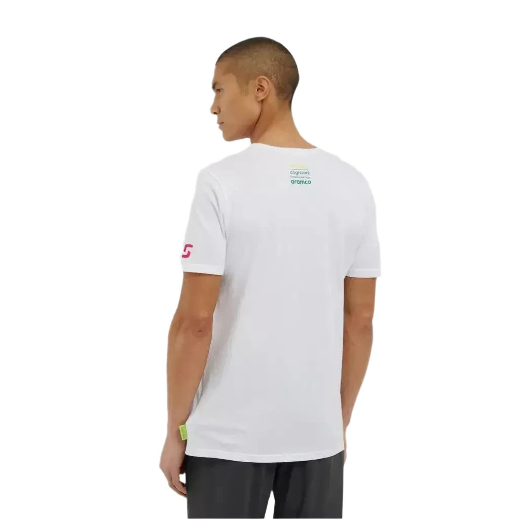 AMF1 Lance Stroll Limited Edition T-Shirt - White - Speedxcrafts