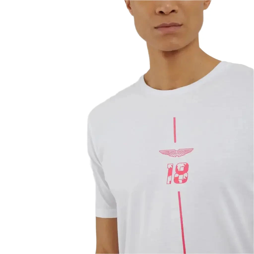 AMF1 Lance Stroll Limited Edition T-Shirt - White - Speedxcrafts
