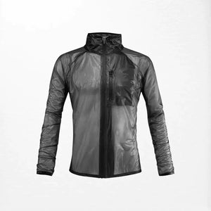 Acerbis Rain Dek Pack Jacket - Black Lightweight Waterproof Gear - Speedxcrafts