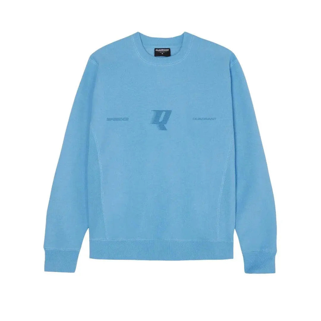 Aquatic Blue Speedco Crew Neck - Comfortable Casual Wear - Speedxcrafts