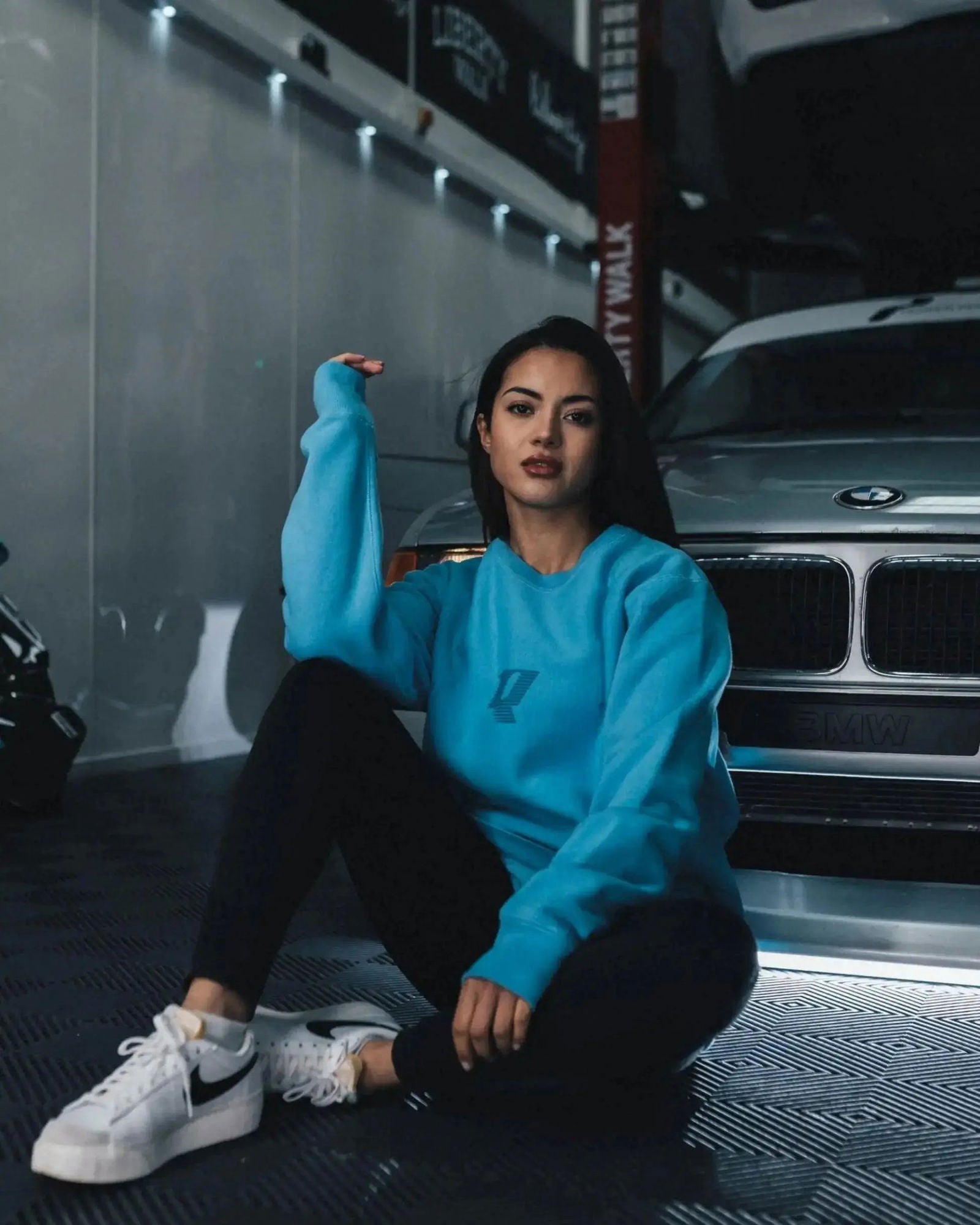 Aquatic Blue Speedco Crew Neck - Comfortable Casual Wear - Speedxcrafts