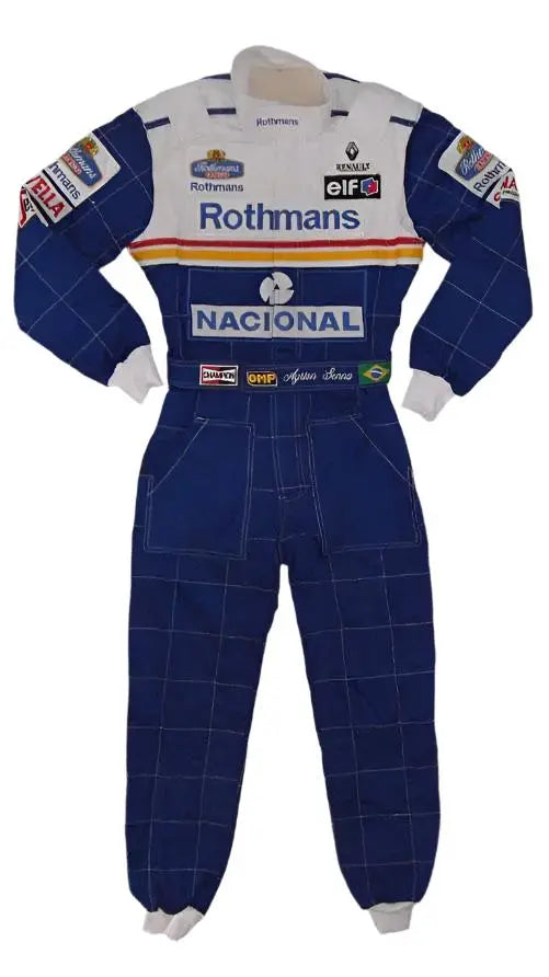 Ayrton Senna 1994 Racing Suit | Williams F1 Rothmans – Speedx Crafts