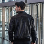 Ayrton Senna McLaren Leather Jacket Three Times World Champion - Speedxcrafts