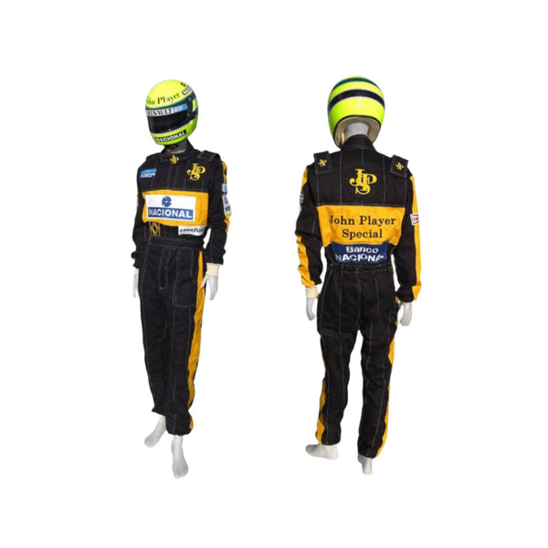 Ayrton Senna 1985 F1 Racing Suit Replica / Team Lotus - Speedxcrafts