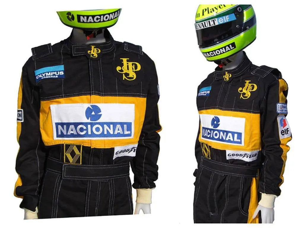 Ayrton Senna 1985 F1 Racing Suit Replica / Team Lotus - Speedxcrafts