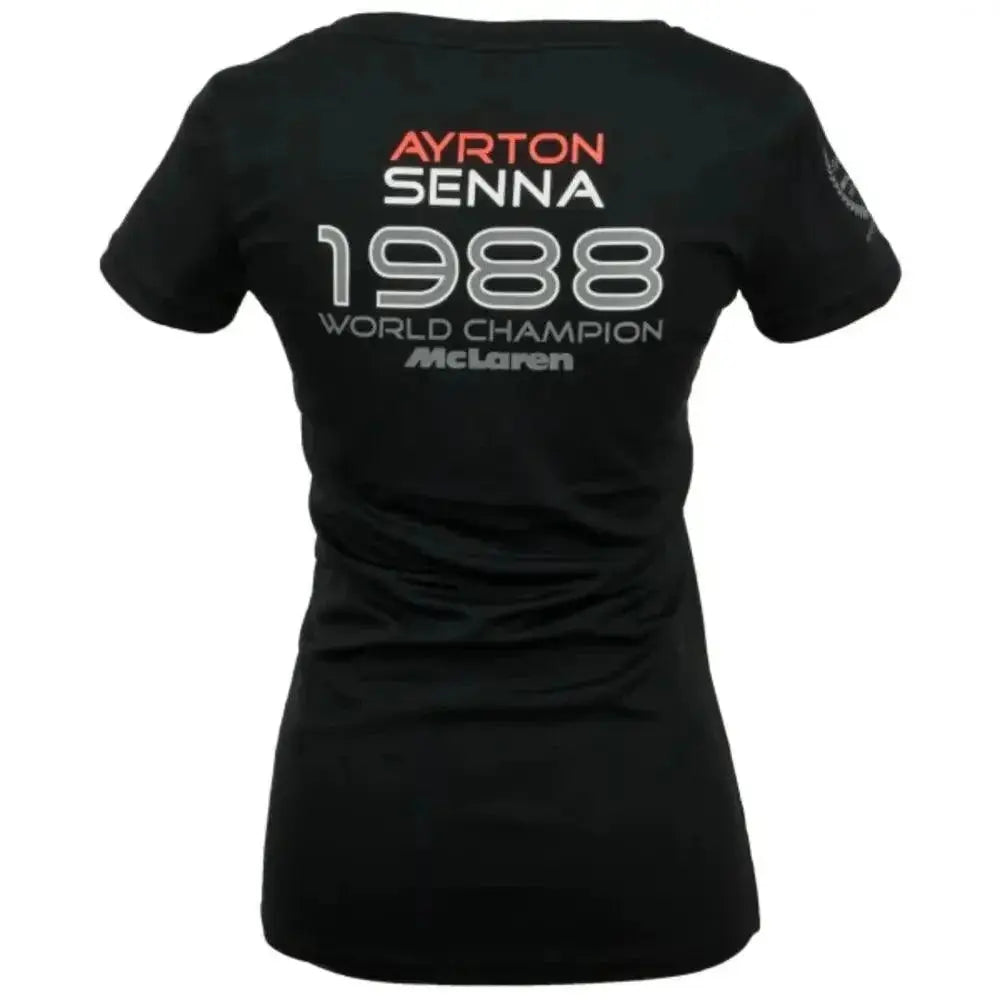 Ayrton Senna Ladies T-Shirt McLaren World Champion 1988 - Speedxcrafts