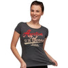 Ayrton Senna Ladies T-Shirt Vintage Grey - Speedxcrafts