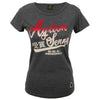 Ayrton Senna Ladies T-Shirt Vintage Grey - Speedxcrafts