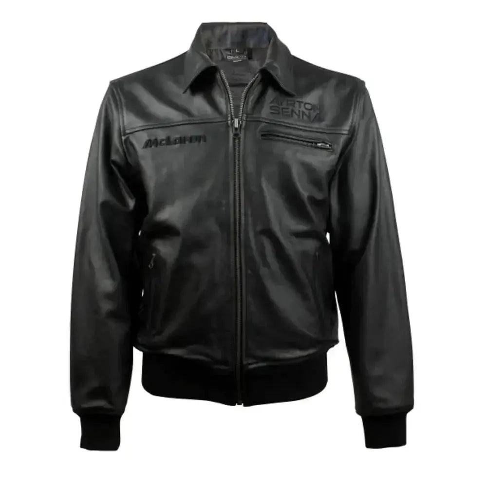 Ayrton Senna McLaren Leather Jacket Three Times World Champion
