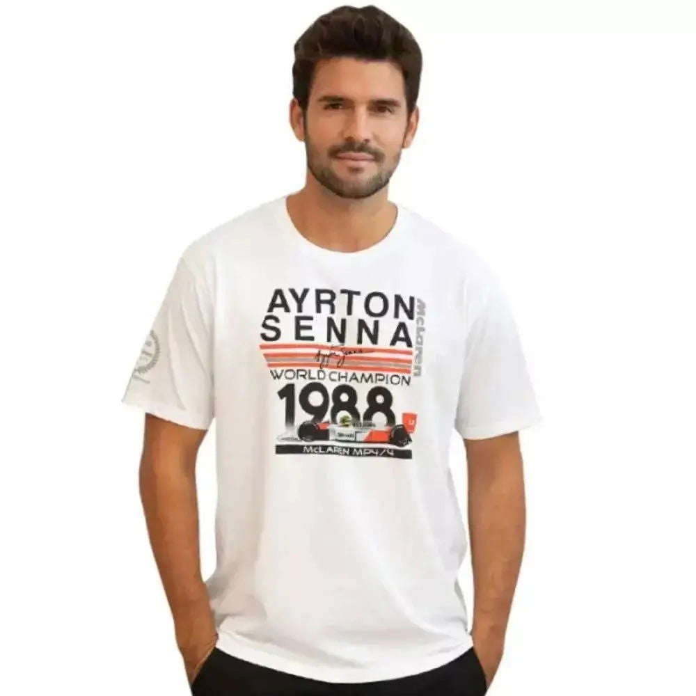 Ayrton Senna T-Shirt World Champion 1988 McLaren - Speedxcrafts
