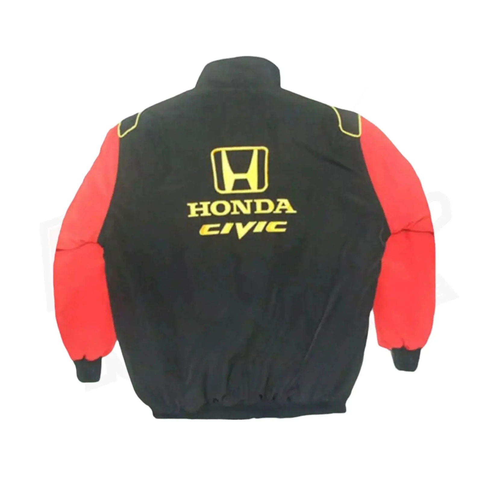Black and Red Honda Civic Nascar Racing Jacket - Speedxcrafts