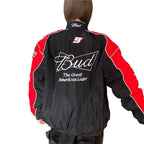 Budweiser F1 Racing Embroidered Retro Limited Edition Jacket - Speedxcrafts