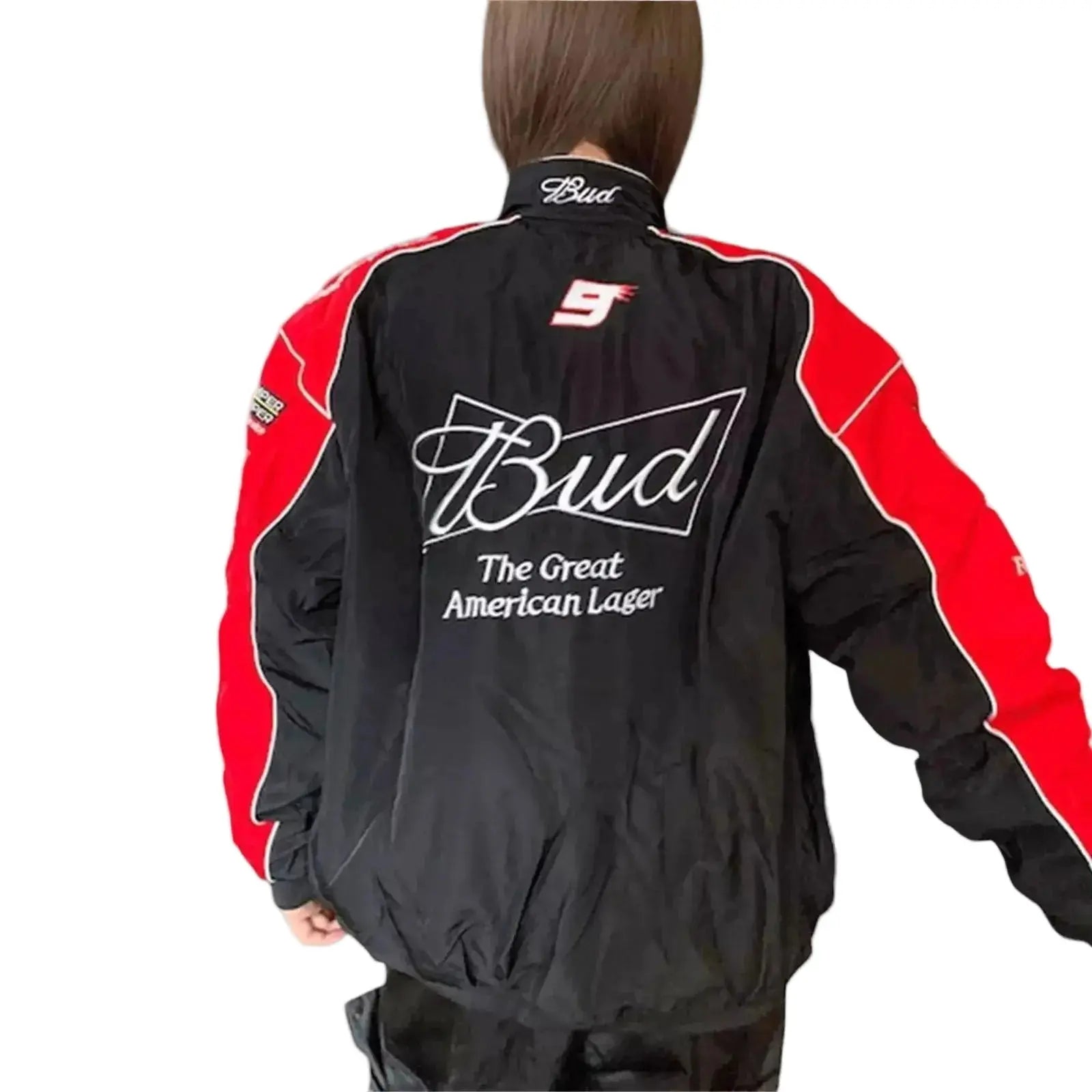 Budweiser F1 Racing Embroidered Retro Limited Edition Jacket - Speedxcrafts