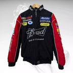 Budweiser F1 Racing Embroidered Retro Limited Edition Jacket - Speedxcrafts