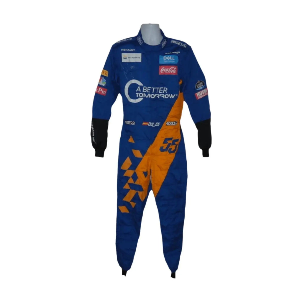 Carlos Sainz Jnr signed 2019 Chinese GP Mclaren race suit - Speedxcrafts