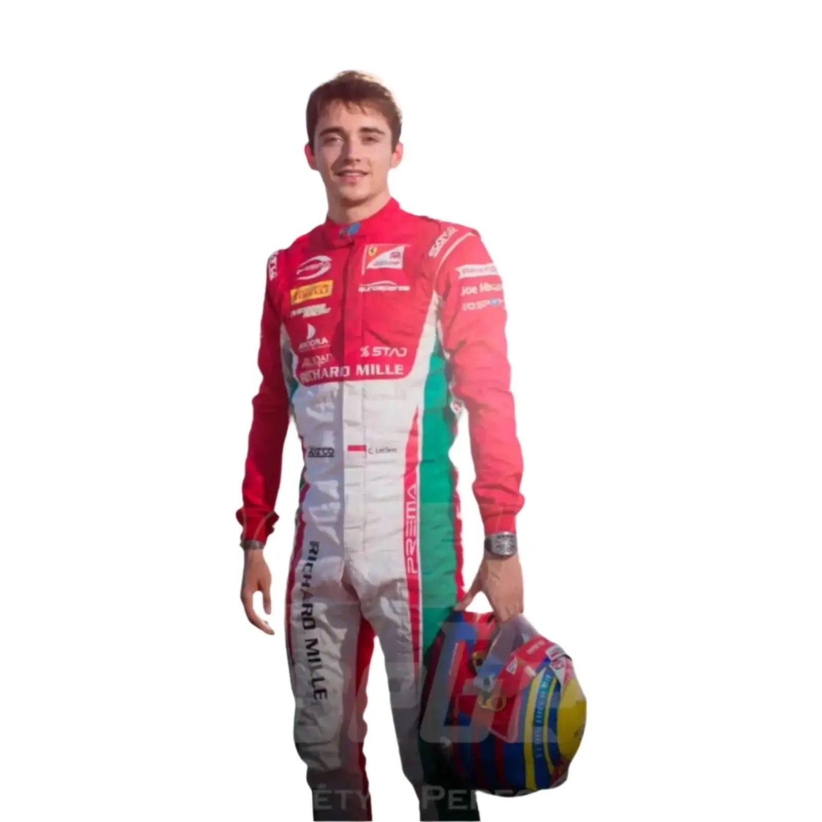 Charles Leclerc 2017 Formula 2 Race Suit Prema Powerteam - Speedxcrafts