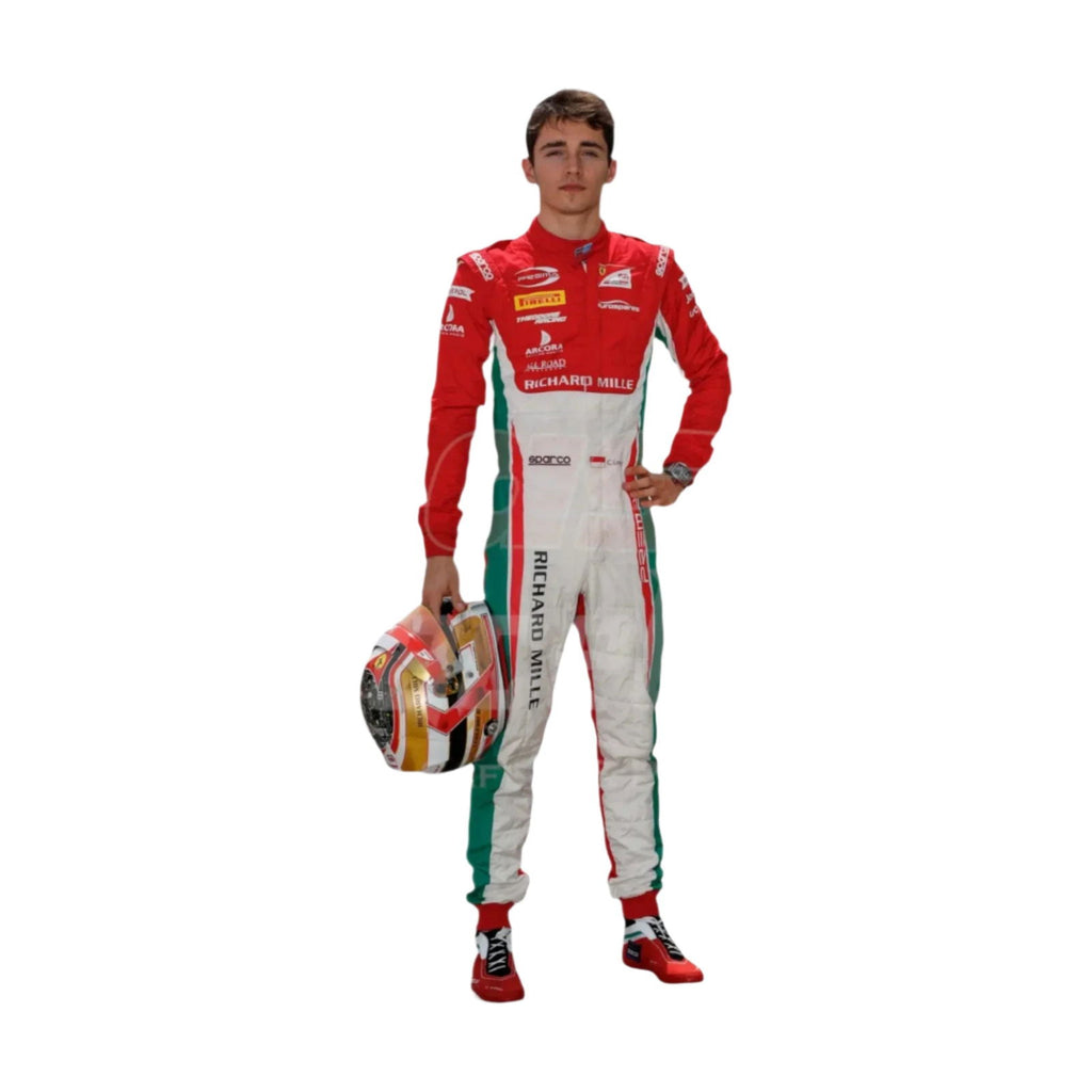 Charles Leclerc 2017 Formula 2 Race Suit Prema Powerteam - Speedxcrafts