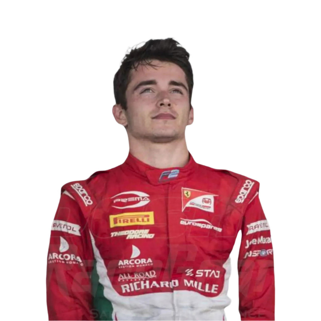 Charles Leclerc 2017 Formula 2 Race Suit Prema Powerteam - Speedxcrafts