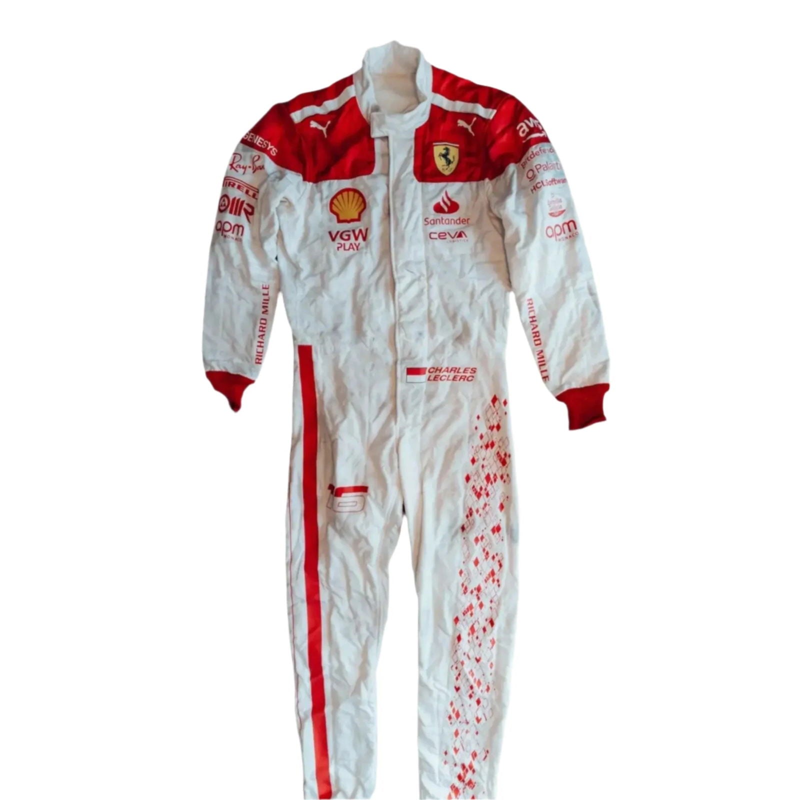 Charles Leclerc Ferrari 2023 F1 Race Suit - Monaco GP - Speedxcrafts