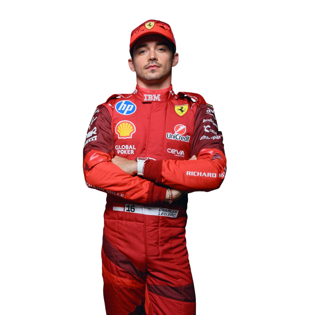 Charles Leclerc Scuderia Ferrari HP Las Vegas 2025 race suit