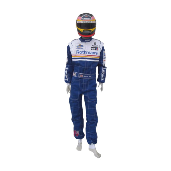 Damon Hill 1997  Williams F1 Embroidered Racing Suit - Speedxcrafts