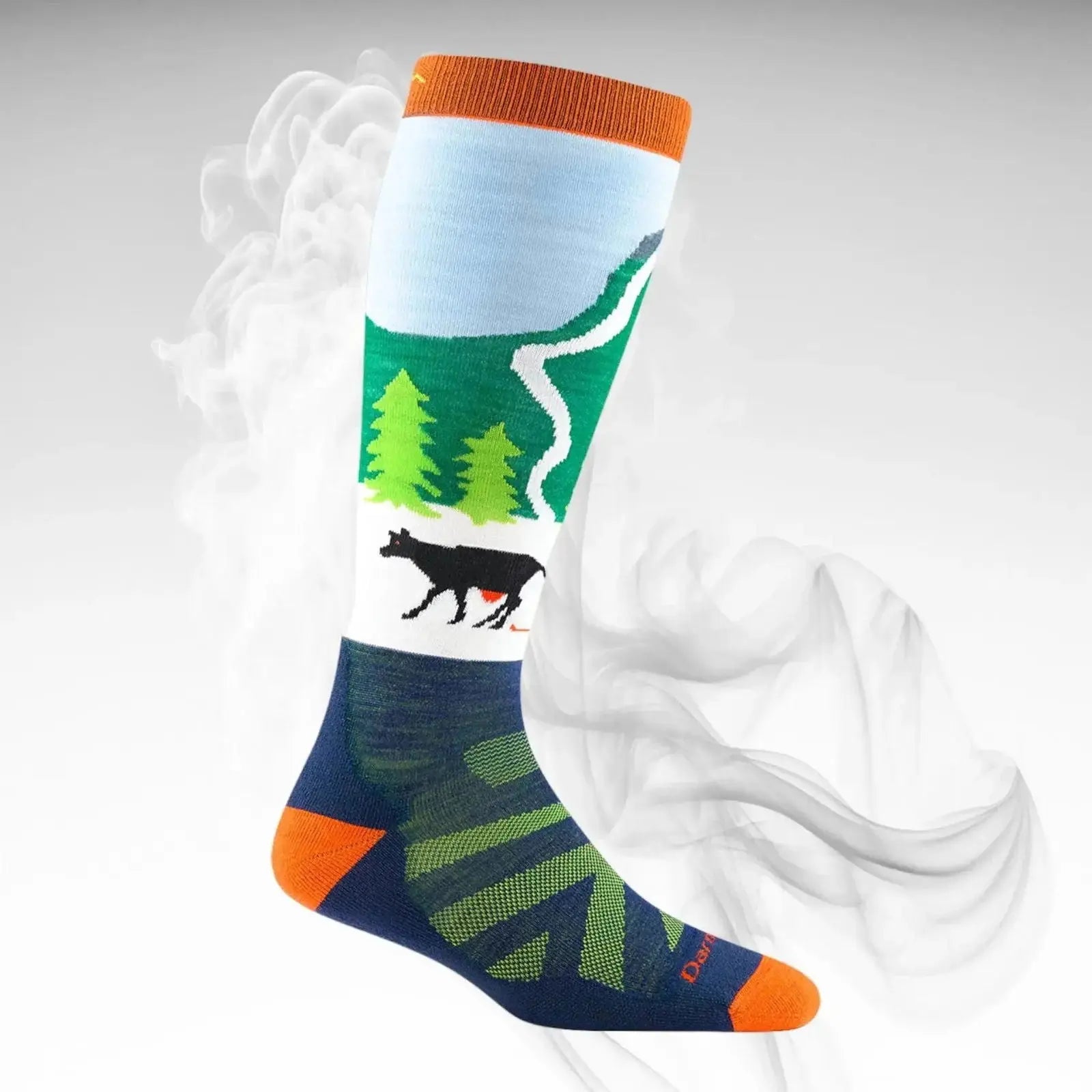 Darn Tough JR Pow Cow Midweight Ski Socks - Speedxcrafts