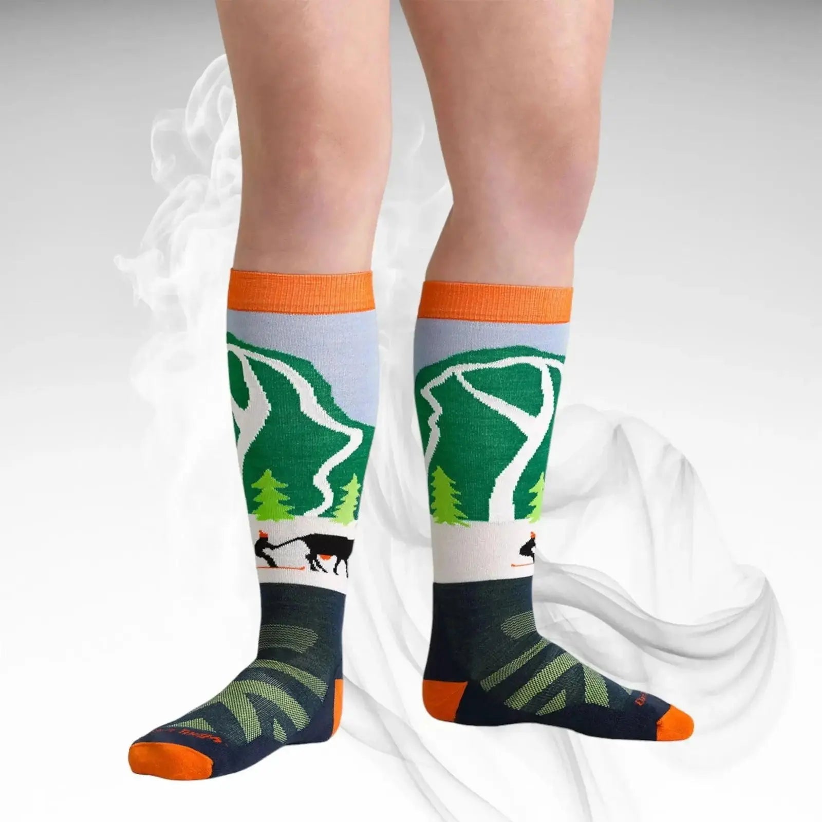 Darn Tough JR Pow Cow Midweight Ski Socks - Speedxcrafts