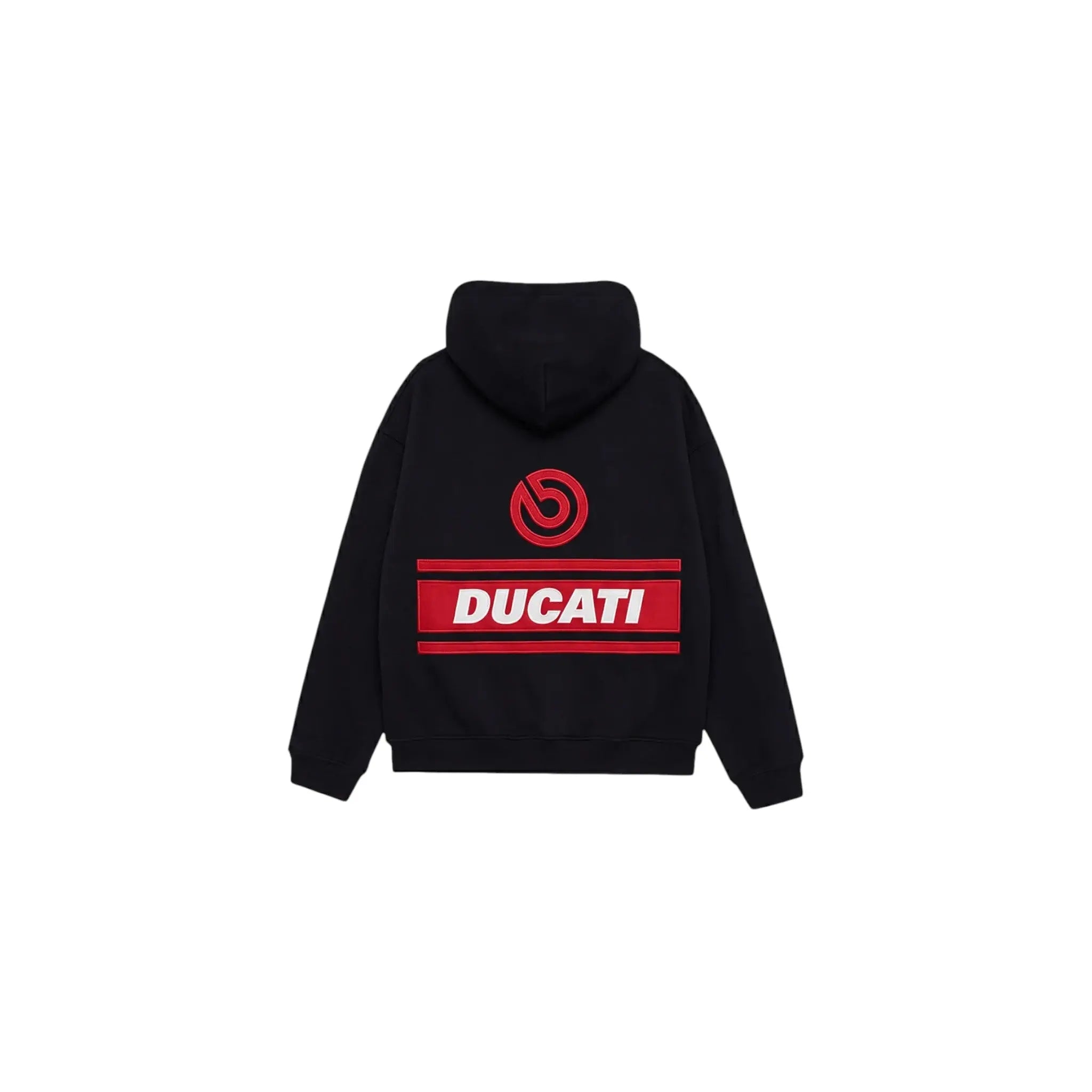 Ducati Racing Heritage Oversized Hoodie – Vintage Black Edition Speedx Crafts