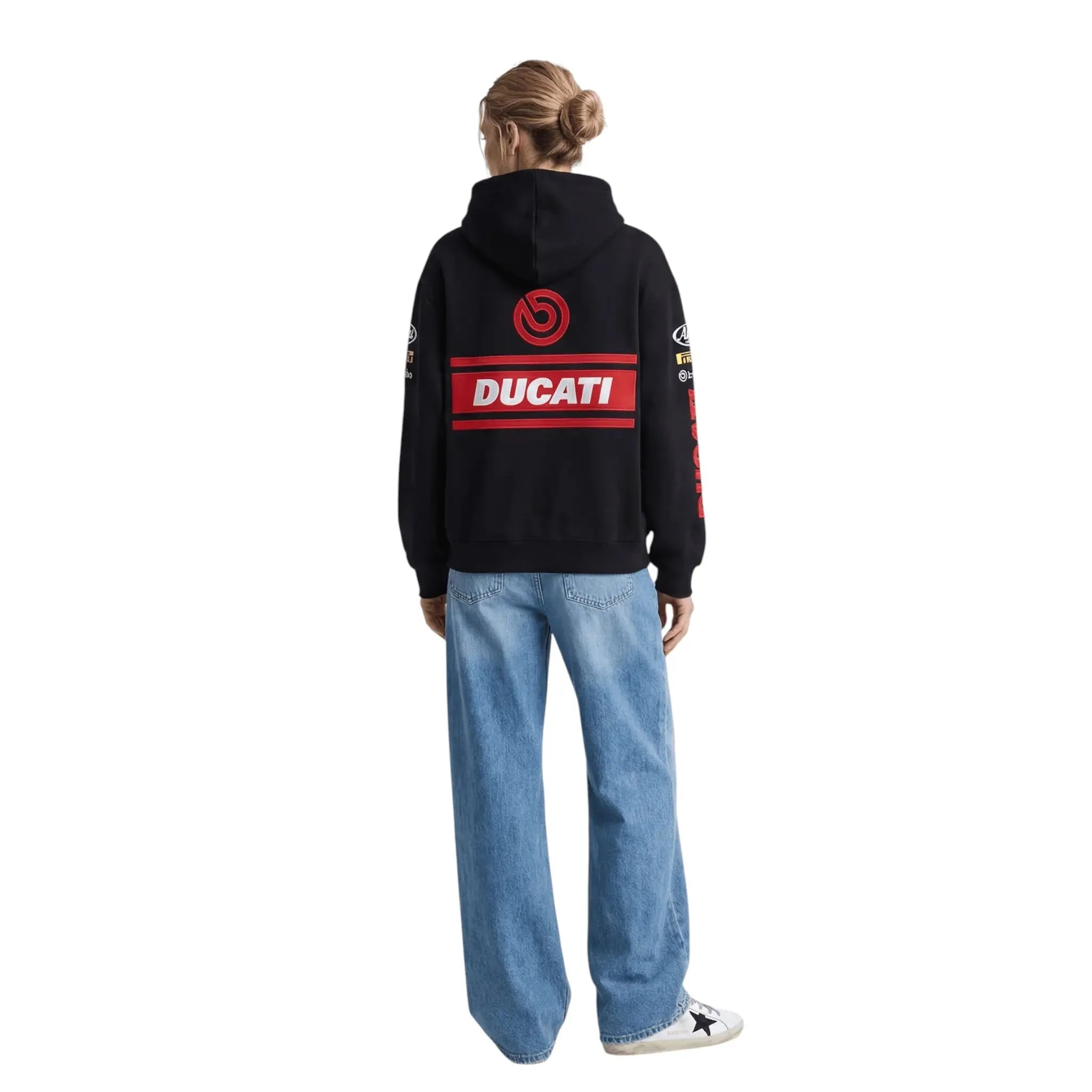 Ducati Racing Heritage Oversized Hoodie – Vintage Black Edition Speedx Crafts