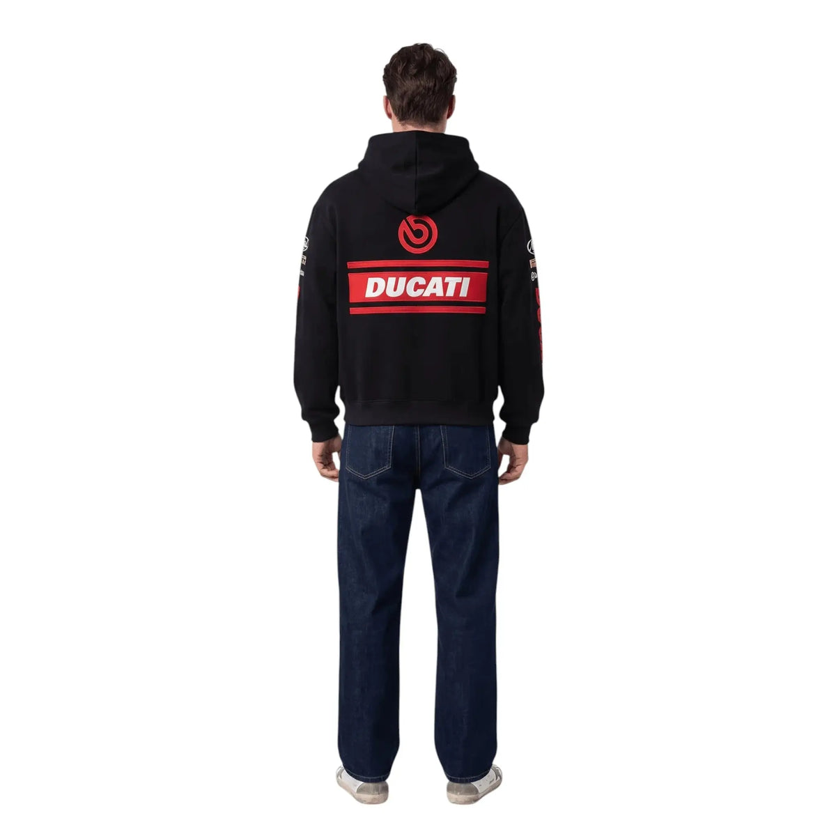 Ducati Racing Heritage Oversized Hoodie – Vintage Black Edition Speedx Crafts