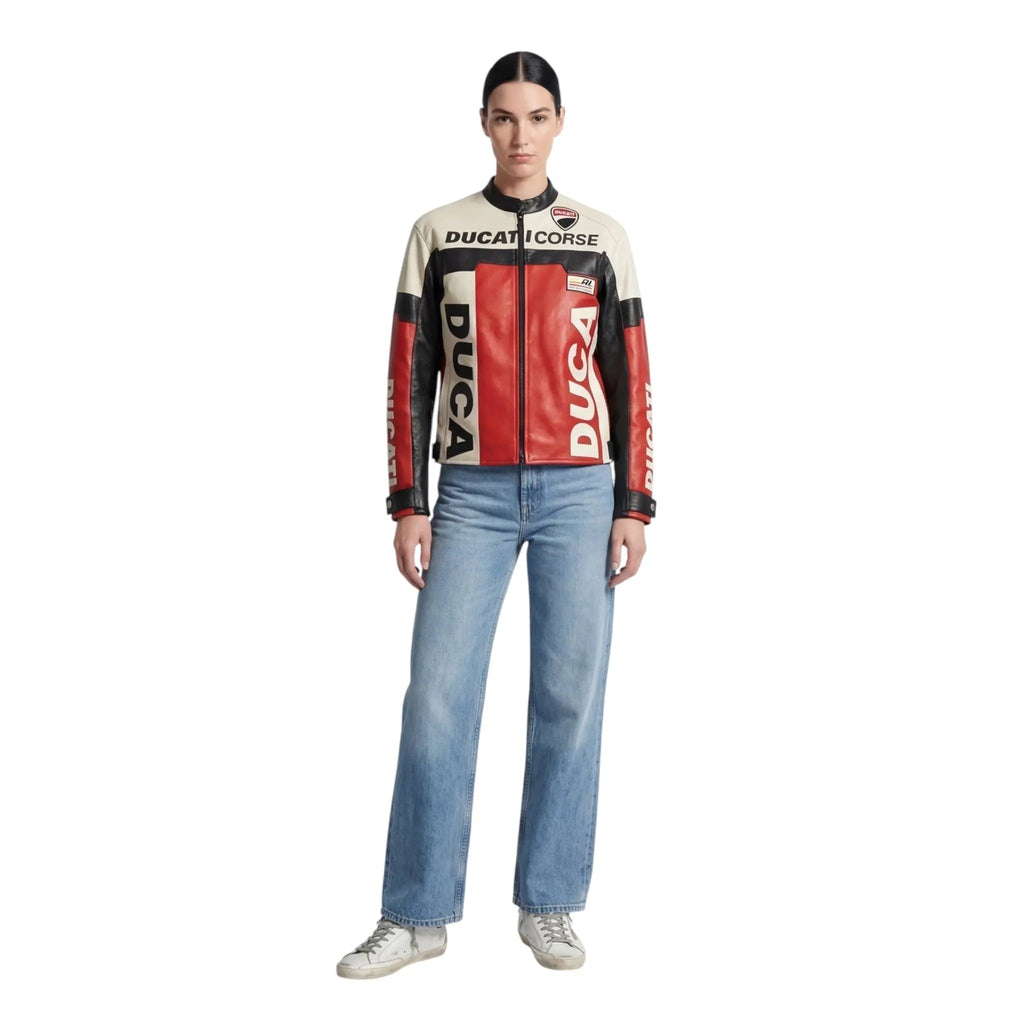Ducati Vintage Leather Bomber Jacket
