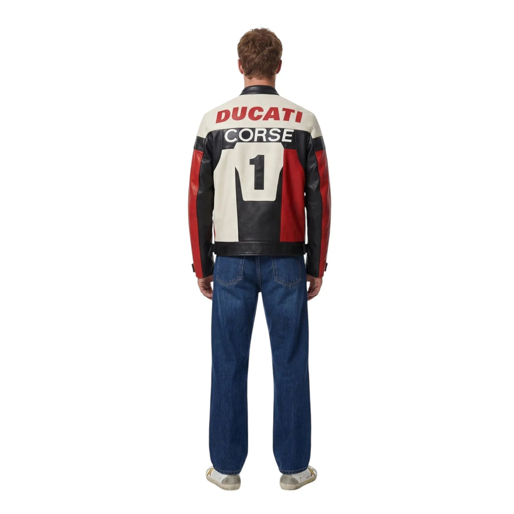 Ducati Vintage Leather Bomber Jacket