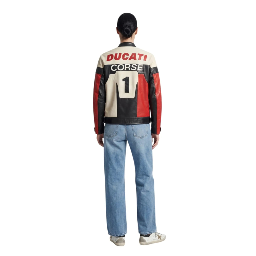 Ducati Vintage Leather Bomber Jacket