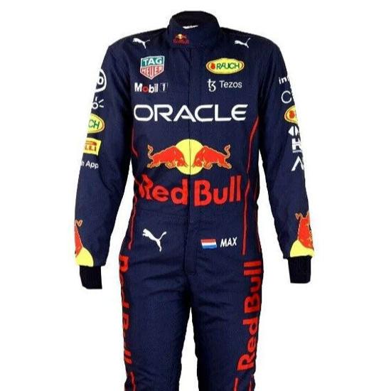 F1 Oracle Red Bull Max Race Suit F1 Go Kart Racing Suit - Speedxcrafts
