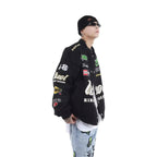 Fair Focus Embroidered Racing Jacket - Stylish Motorsport Apparel - Speedxcrafts