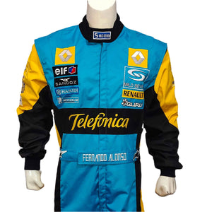 Fernando Alonso 2006 F1 Replica Embroidered Racing Suit / Renault F1 - Speedxcrafts