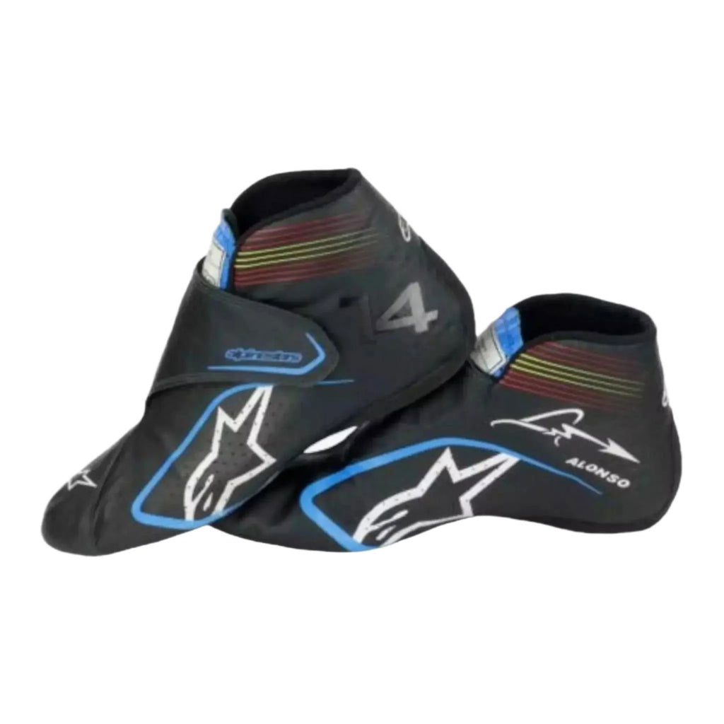 Fernando Alonso Alpine F1 Team Racing boots 2021 - Speedxcrafts