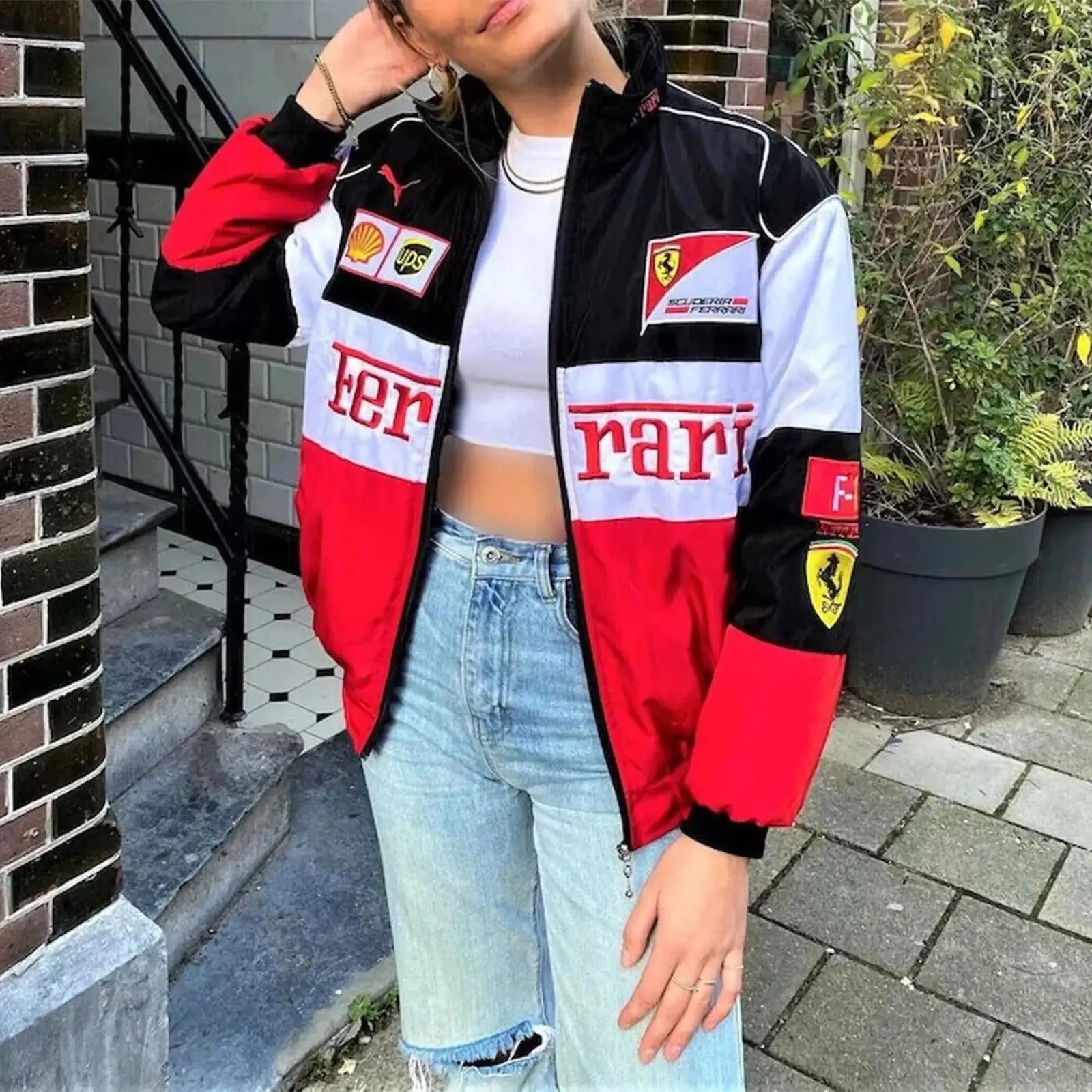 Ferrari F1 Vintage Jacket | Iconic Motorsport Apparel – Speedx Crafts